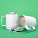 Термо-кружка для сублимации Sublime YETI HANDLE Thermal Mug с лого белая 390 мл Фото 5
